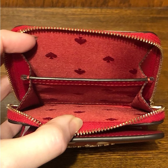 NWT/NIB-Kate Spade-SET-Staci Heart Pop Sm Bifold Wallet & Heart Coin Purse-$218 - Picture 9 of 16